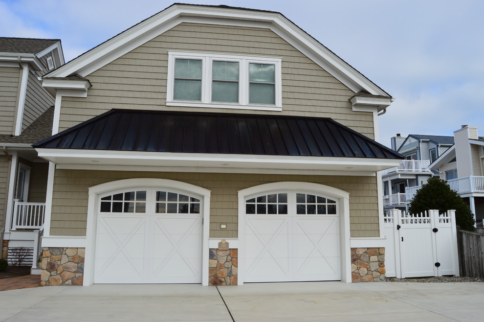 Jersey Shore Custom Homes Beach Style Garage Philadelphia by