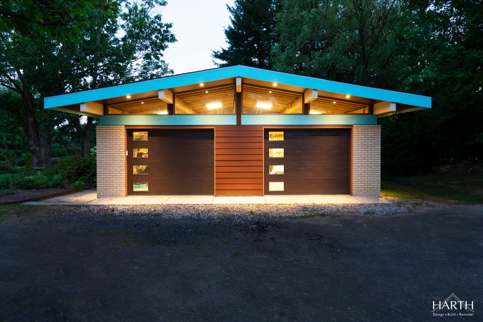 Idee per garage e rimesse indipendenti moderni di medie dimensioni