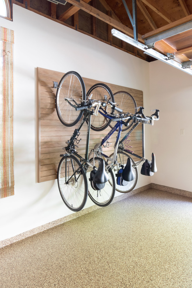 Inspiration for a large contemporary attached carport remodel in Minneapolis
