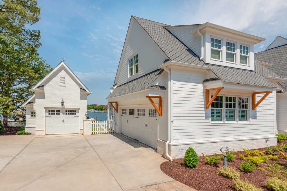 Modern Farmhouse Lake Norman Garage Farmhouse Garage Charlotte