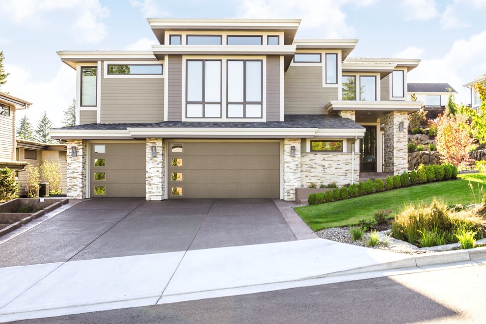 Modern Garage Doors for Modern Home Designs Modern Garage Dallas by Wayne Dalton Garage