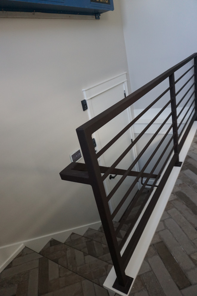 Modern-Mudroom Railing - Modern - Staircase - Columbus - by Suburban ...