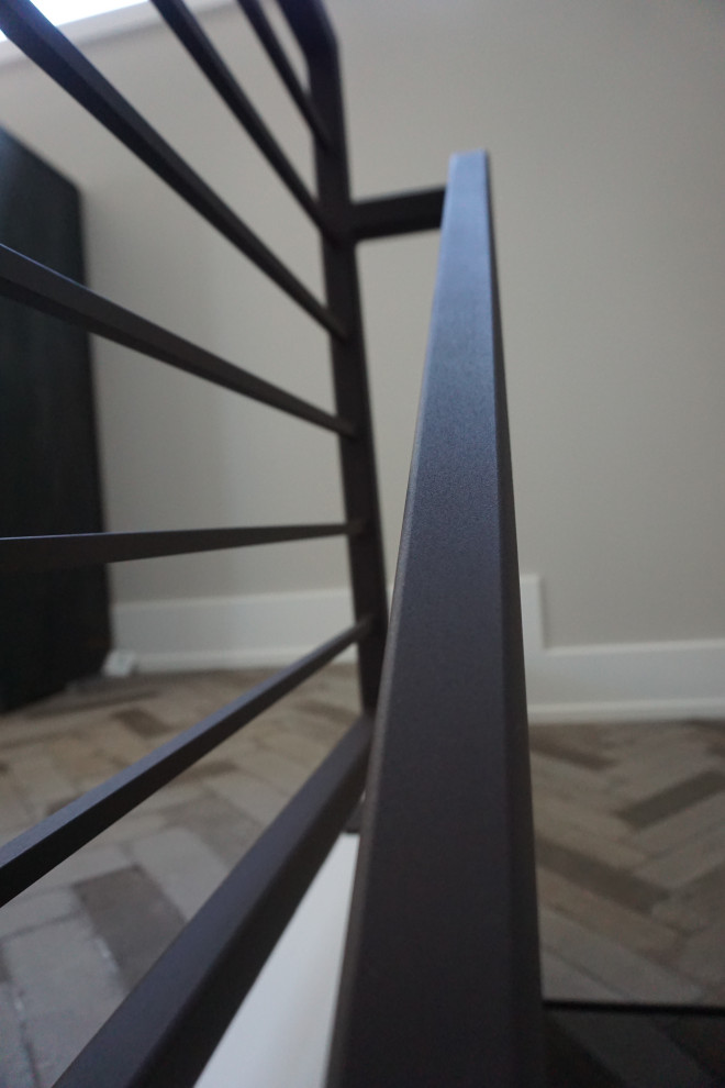 Modern-Mudroom Railing - Modern - Garage - Columbus - by Suburban Steel ...