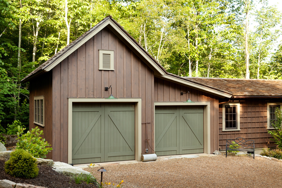 Mountain High Style Rustic Garage Atlanta by Historical