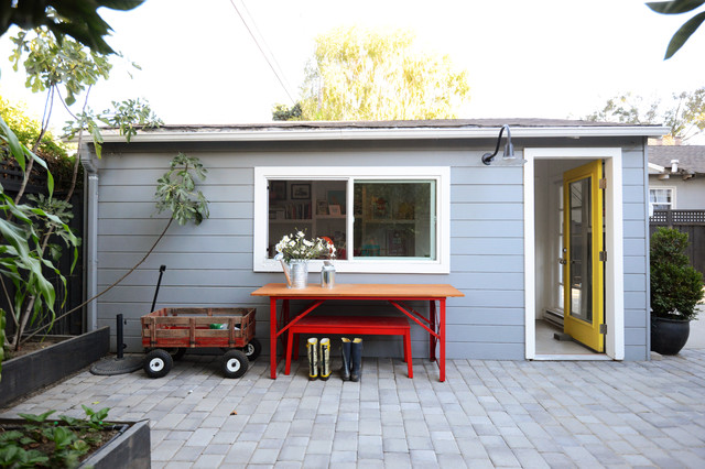 My Houzz Detached Garage Conversion To Dream Lounge Space Contemporary Garage San Francisco By Janet Paik Houzz Au