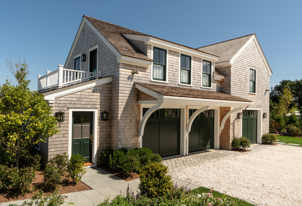 Custom Garage in Nantucket Beach Style Garage Boston by J. Graham Goldsmith Architects