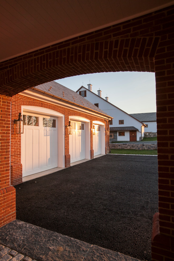 New Carriage House for Historic Lancaster Farm Contemporary Garage
