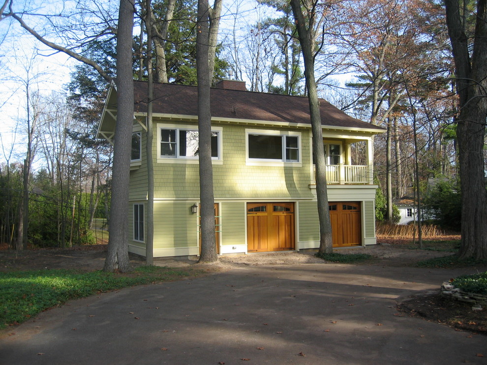 Elegant two-car garage photo in Other