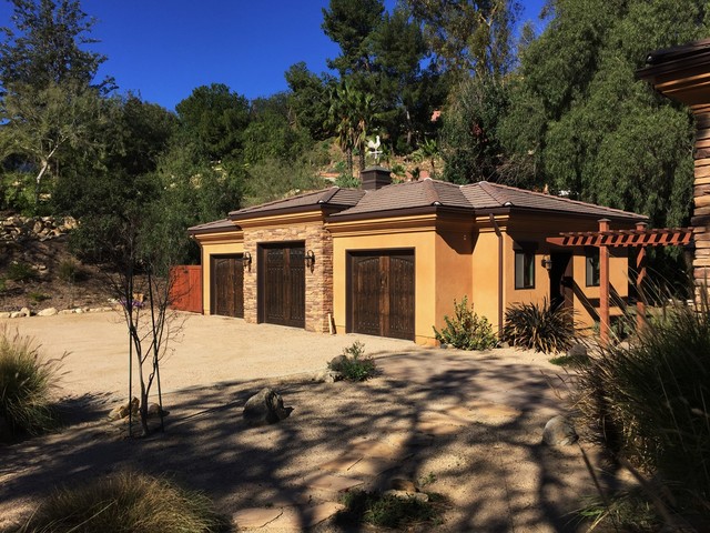 Orange Park Acres Italian Country Remodel Mediterranean Garage Orange County By Myles Nelson Mckenzie Design Houzz Ie