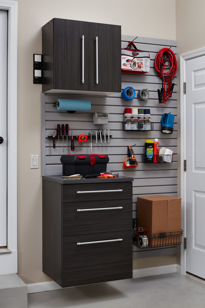 Inspiration for a transitional garage remodel in Grand Rapids
