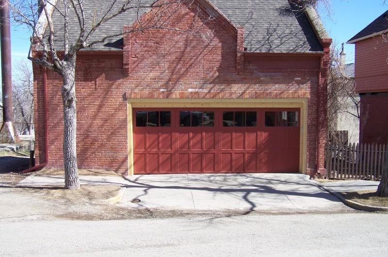 This is an example of a medium sized rural attached double garage in Boise.