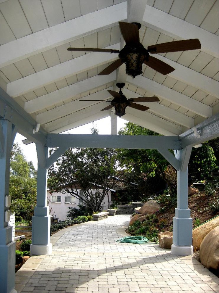 Large detached two-car carport photo in San Diego