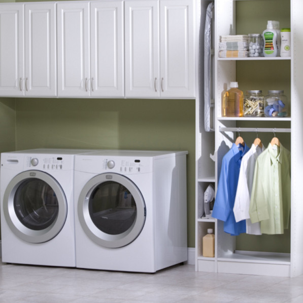 Our Work Contemporary Utility Room Chicago by Shelving and Bath