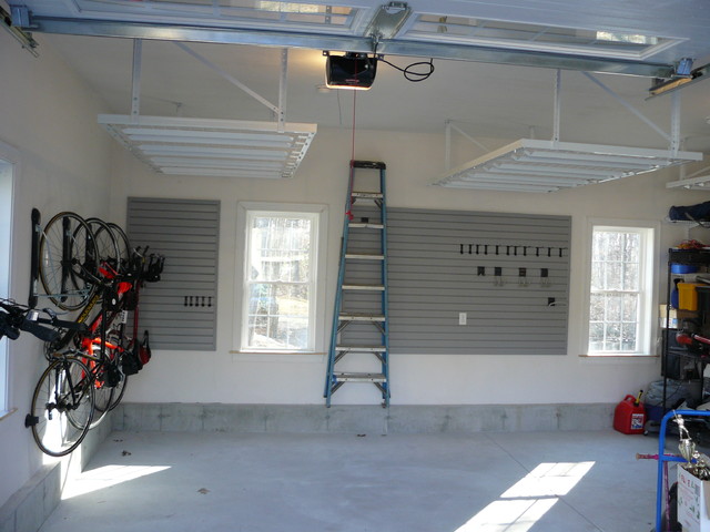 Overhead Garage Storage Modern, Garage Ceiling Storage Ideas Uk