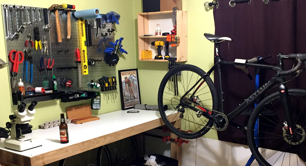 pegboard bike hanger