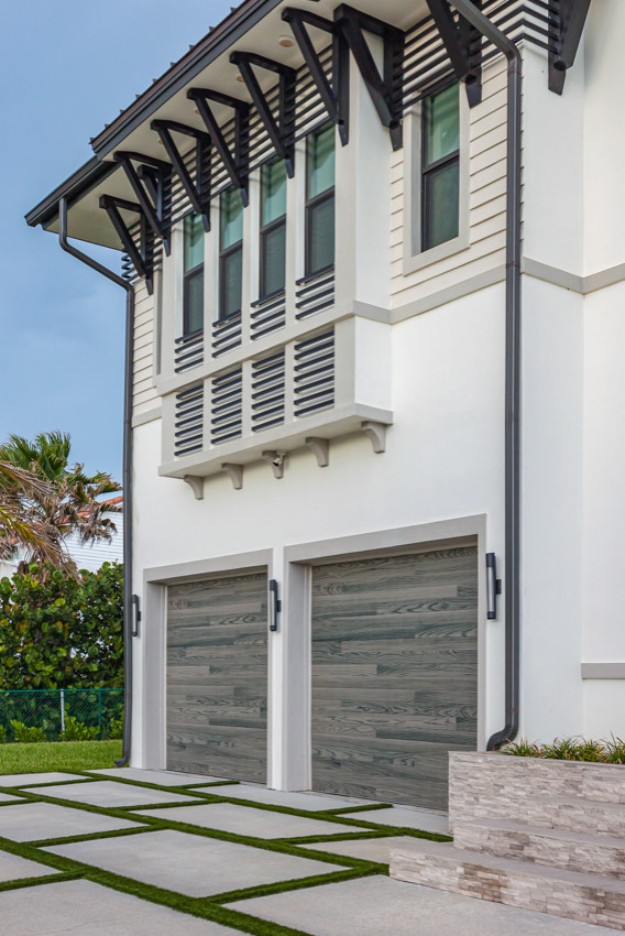 Planks Garage Doors Driftwood Beach Style Garage Orlando by C