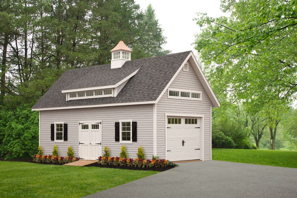 Ponderosa Style Traditional Garage Philadelphia by Riehl