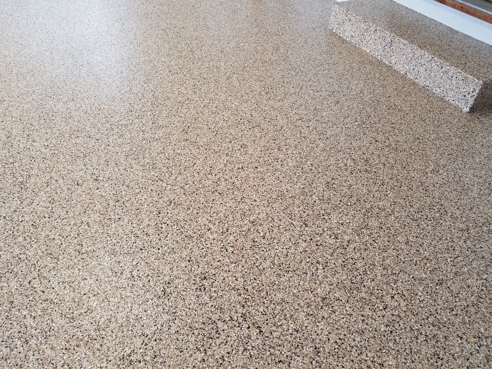 PremierOne Epoxy Flake Floor Sedona Garage Chicago by Tailored