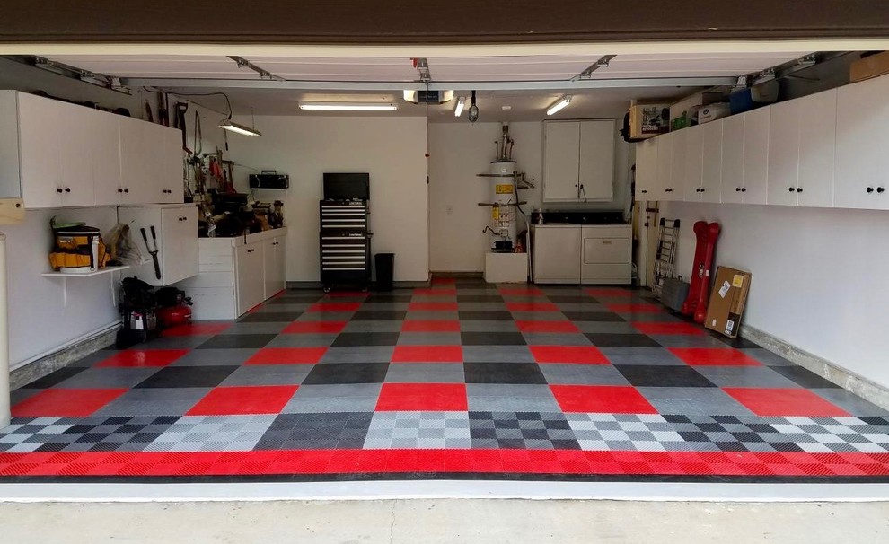 RaceDeck® Home Garage Floor Modular garage flooring Garage Orange