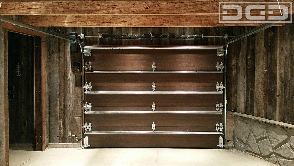 Reclaimed Wood Garage Doors for a Modern Industrial Home in Northern