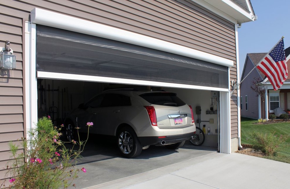 Retractable Screens for Your Garage Door Traditional Garage Other