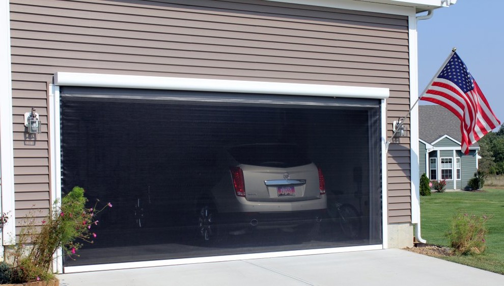 Retractable Screens for Your Garage Door Traditional Garage Other