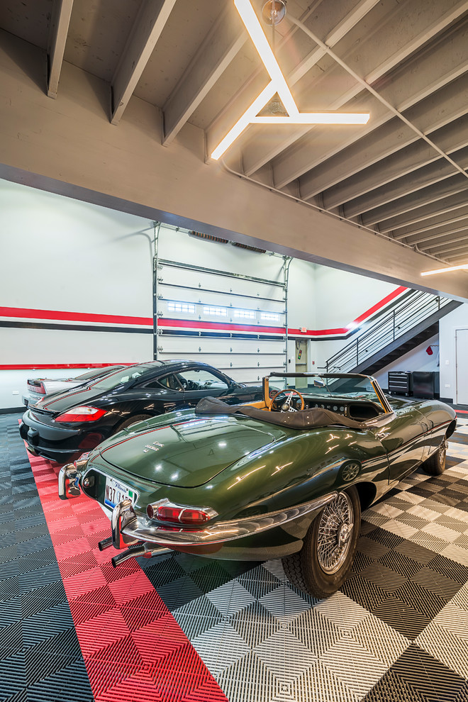 Idéer för att renovera en stor industriell fyrbils garage och förråd