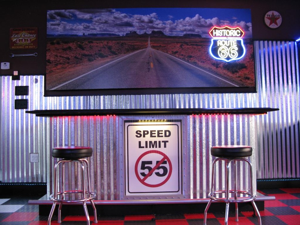 Route 66 Garage - Traditional - Garage - Birmingham - by Custom Storage