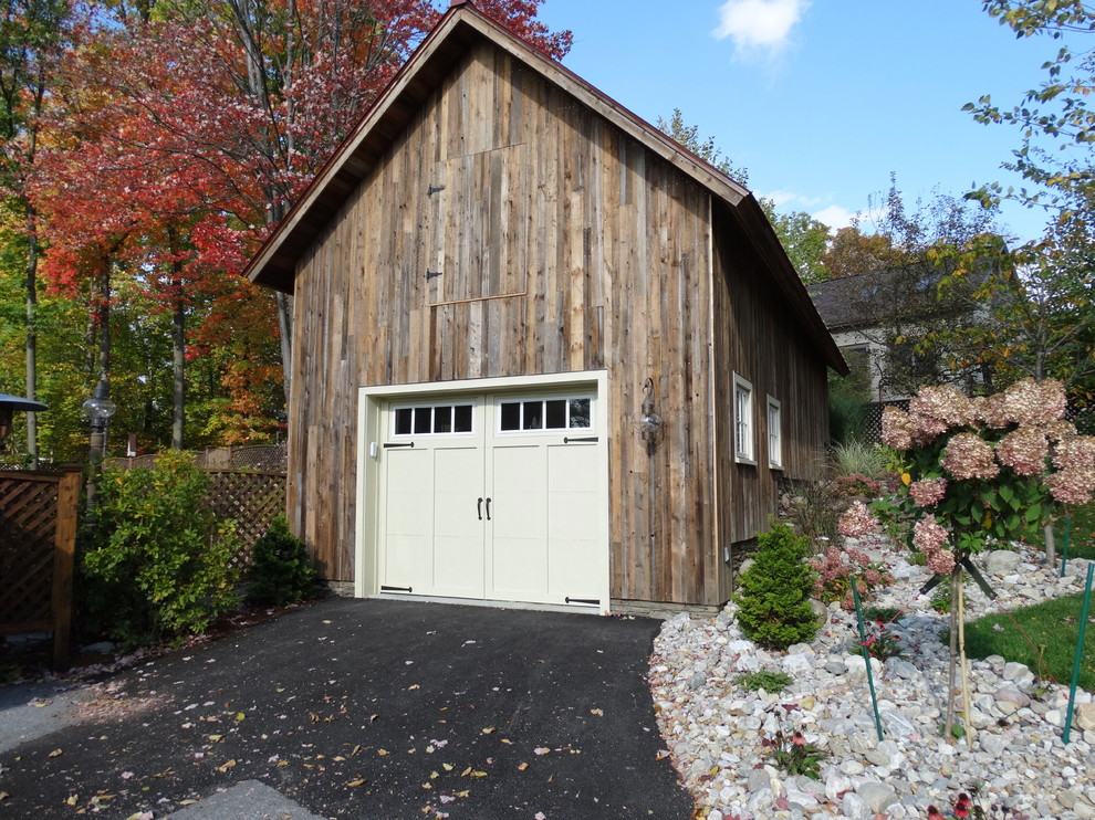 Idée de décoration pour un garage champêtre.