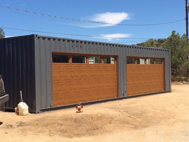 Shipping Container Garage Door - Industrial - Garage - San Diego - by Easy  Open Door Company, Inc.