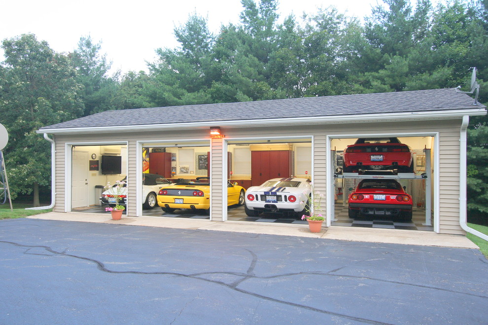 Show Garage Traditional Garage Chicago by Harmony Design