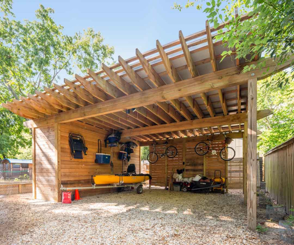 Idéer för en minimalistisk garage och förråd