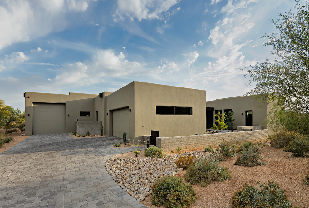 This is an example of a contemporary garage in Phoenix.