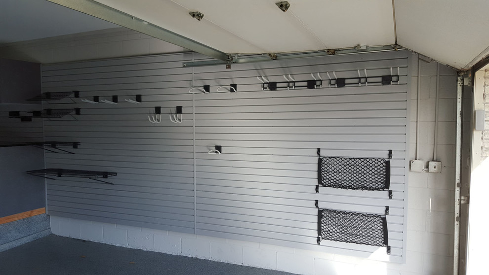 Slatwall Garage Organization in Western Springs, IL Contemporary