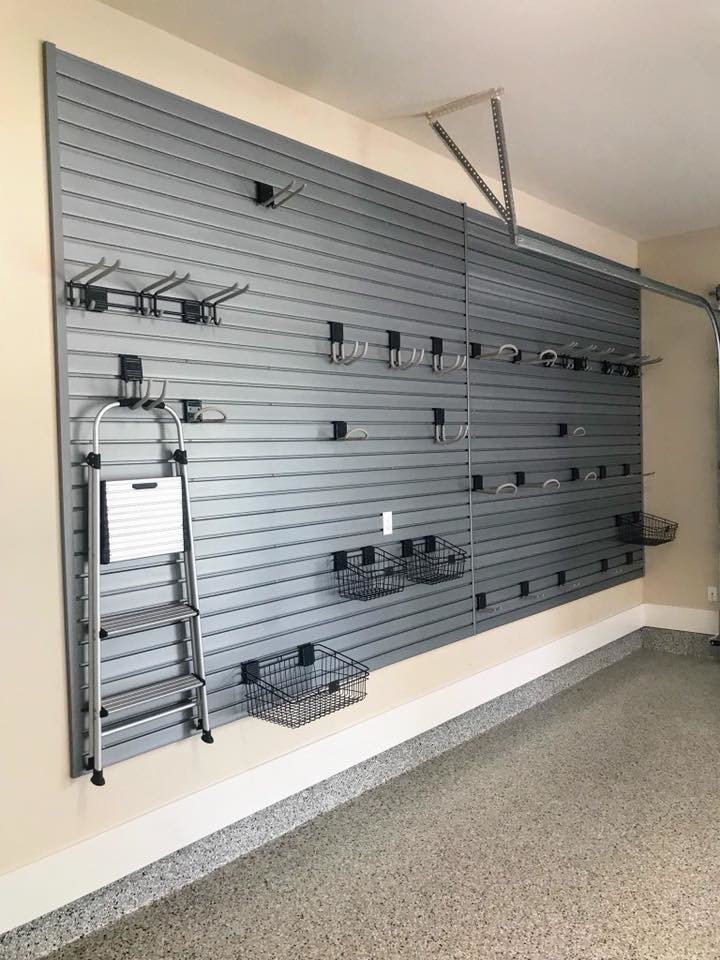 Slatwall Storage Systems Garage Boston by Revel Garage Solutions
