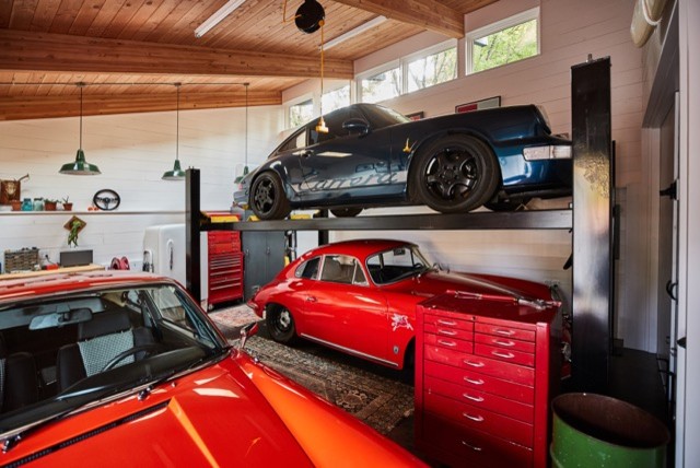 Inspiration pour un garage vintage.