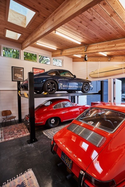 Idee per un garage per tre auto minimalista