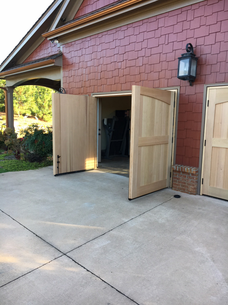 Swing Out Garage Door Craftsman Garage Atlanta by Doorsmith Inc