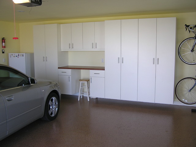 Tailored Living Garage Cabinets and Slatwall - Traditional - Garage - Other  - by Tailored Living of Madison | Houzz