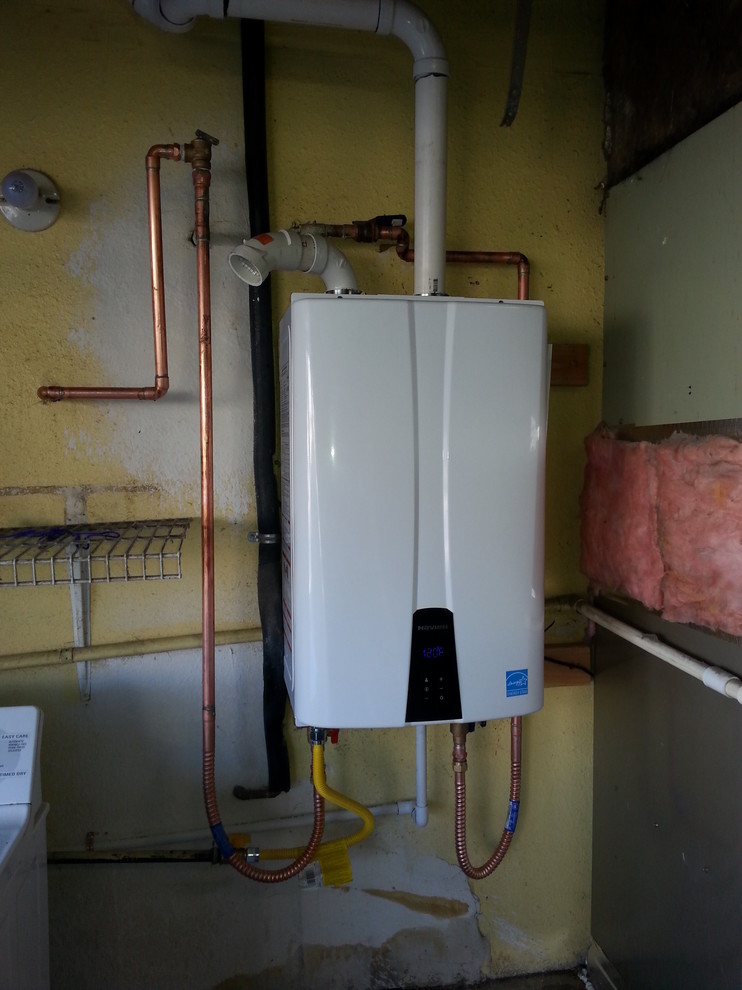 Tankless Water Heater Installation Traditional Garage San Diego