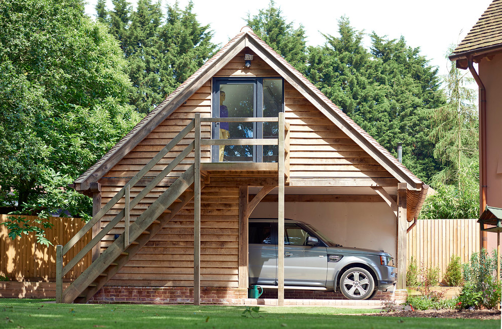 Design ideas for a classic detached single garage workshop in West Midlands.