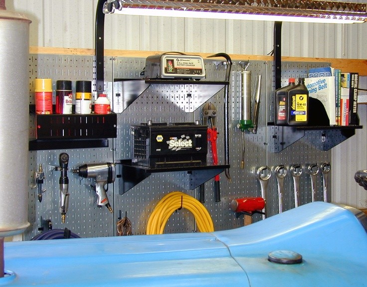 Tool Board Pegboard. Wall Control industrial metal pegboard is great in