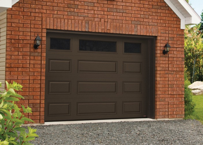 Traditional Residential Garage Door InstallationMixed Panel Door