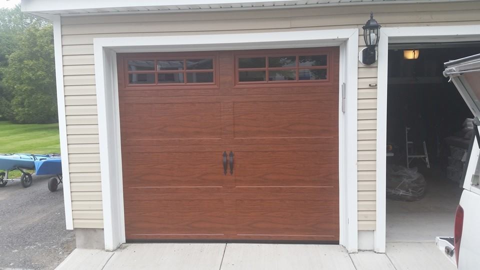 Transitional 2 Car Garage Transitional Garage New York by Sawran Overhead Door Houzz