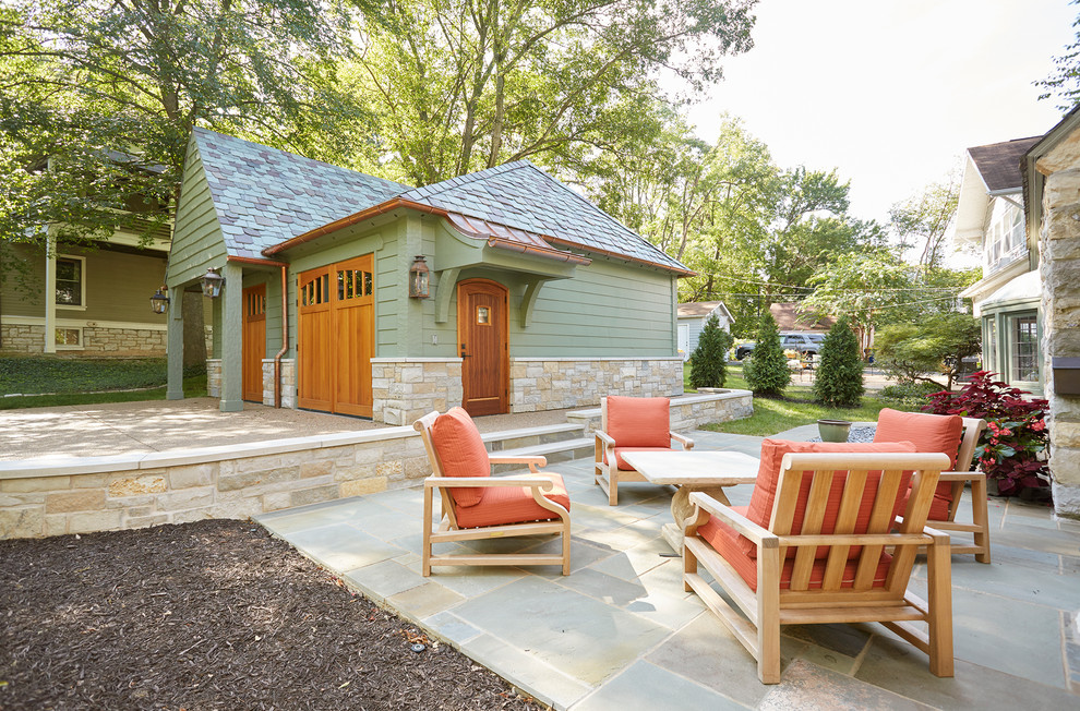 Two Car Garage, Patio and Driveway Garage St Louis by Twin Peaks