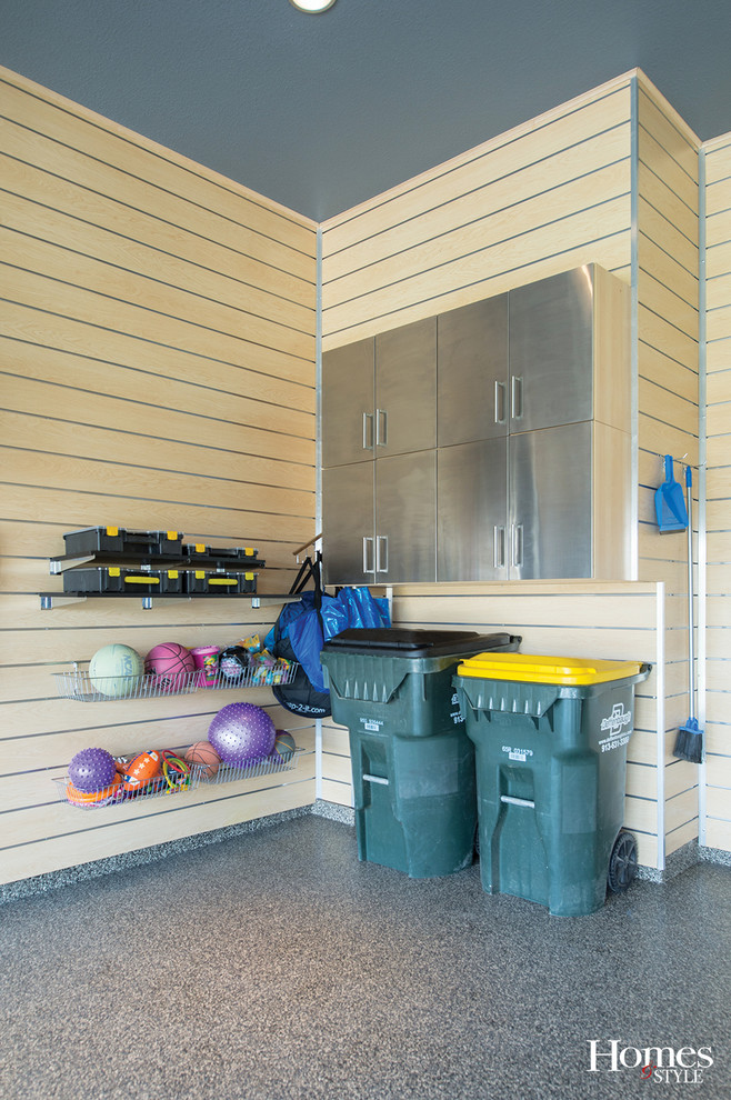 Ultimate Hangout Modern Garage Kansas City by Kansas City Homes