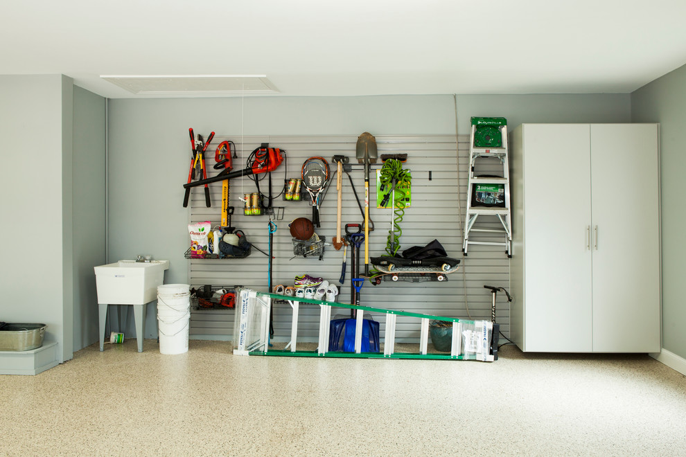 Villanova, PA Interior of the Three Car Garage Storage System