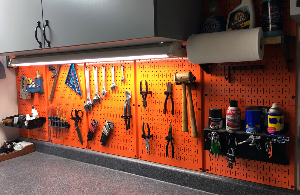 Wall Control Pegboard Spacing Modern Garage Atlanta by Wall