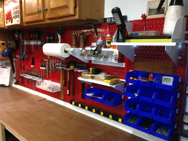 Wall Control Red Master Workbench Kit For Tool Storage - Industrial
