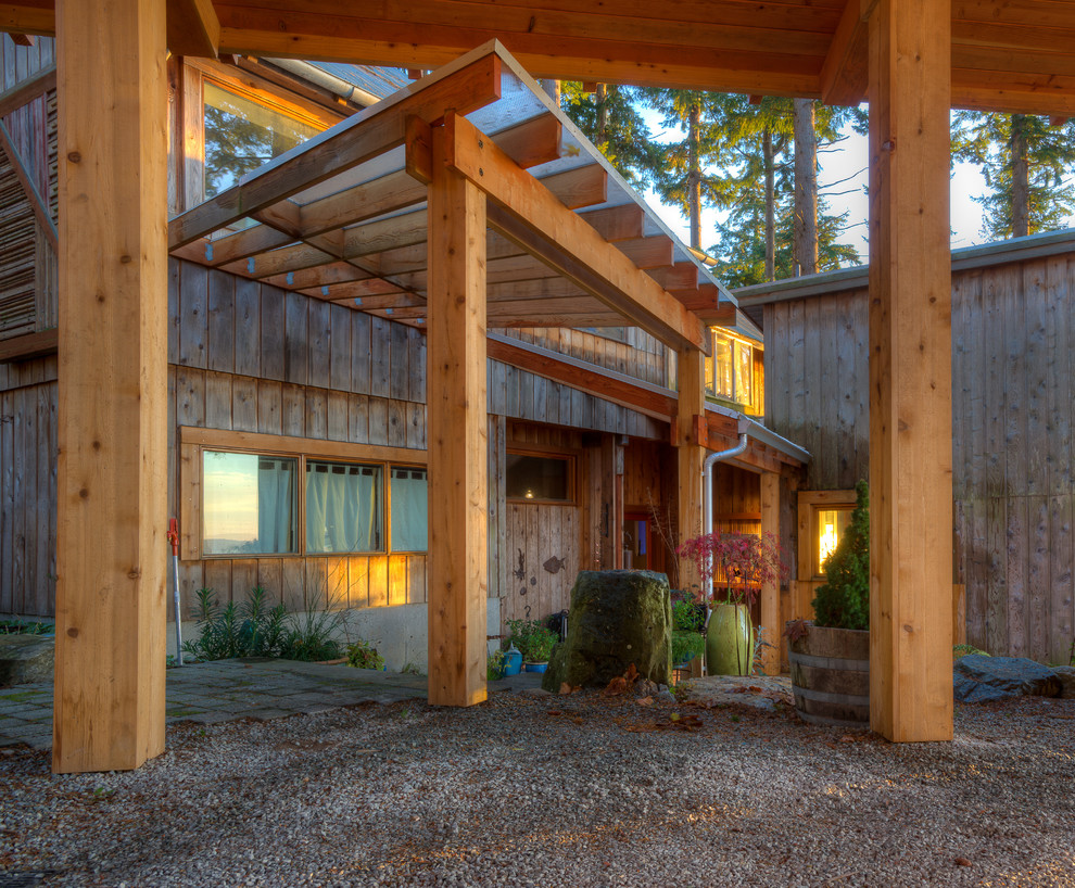 Inspiration for a coastal garage remodel in Seattle